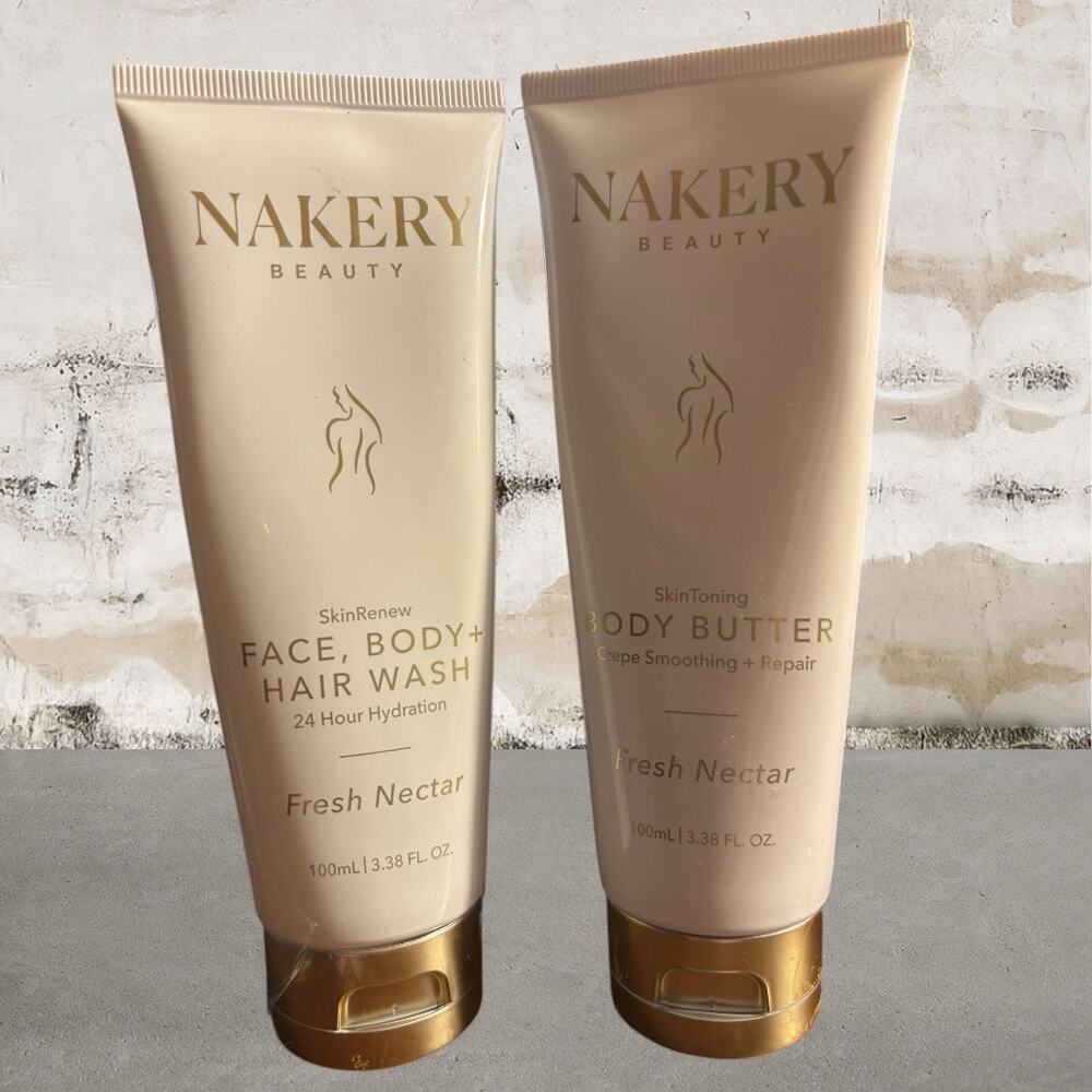 Nakery Bundle - SkinRenew Face, Body, Hair Wash & Body Butter NEW